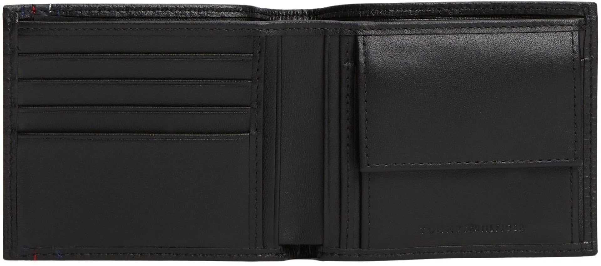 Tommy Hilfiger Herren Geldbeutel Central Coin aus Leder, Schwarz (Black), Einheitsgröße 4