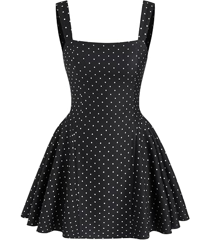 Taylor Polka-Dot Fit & Flare Dress (Black White, 14) at Amazon Women's Clothing store
