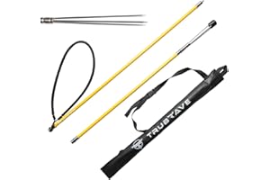 Trubrave – Kontos – Spearfishing Pole Fiberglass for Scuba Diving Pole Spear 2 Piece Hawaiian Sling Pole - M6 Prong Barb Paralyzer Tips Lionfish & Travel Bag (1 Prong)