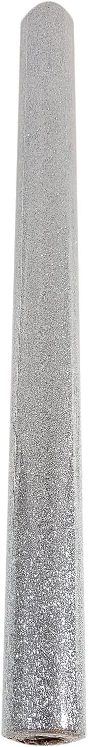 Silver Glitter Gift Wrapping Paper Roll