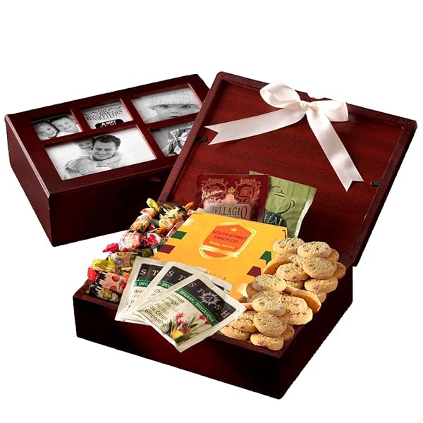 BROADWAY BASKETEERS PHOTO GIFT BOX SNACK ASSORTMENT BASKETS,...