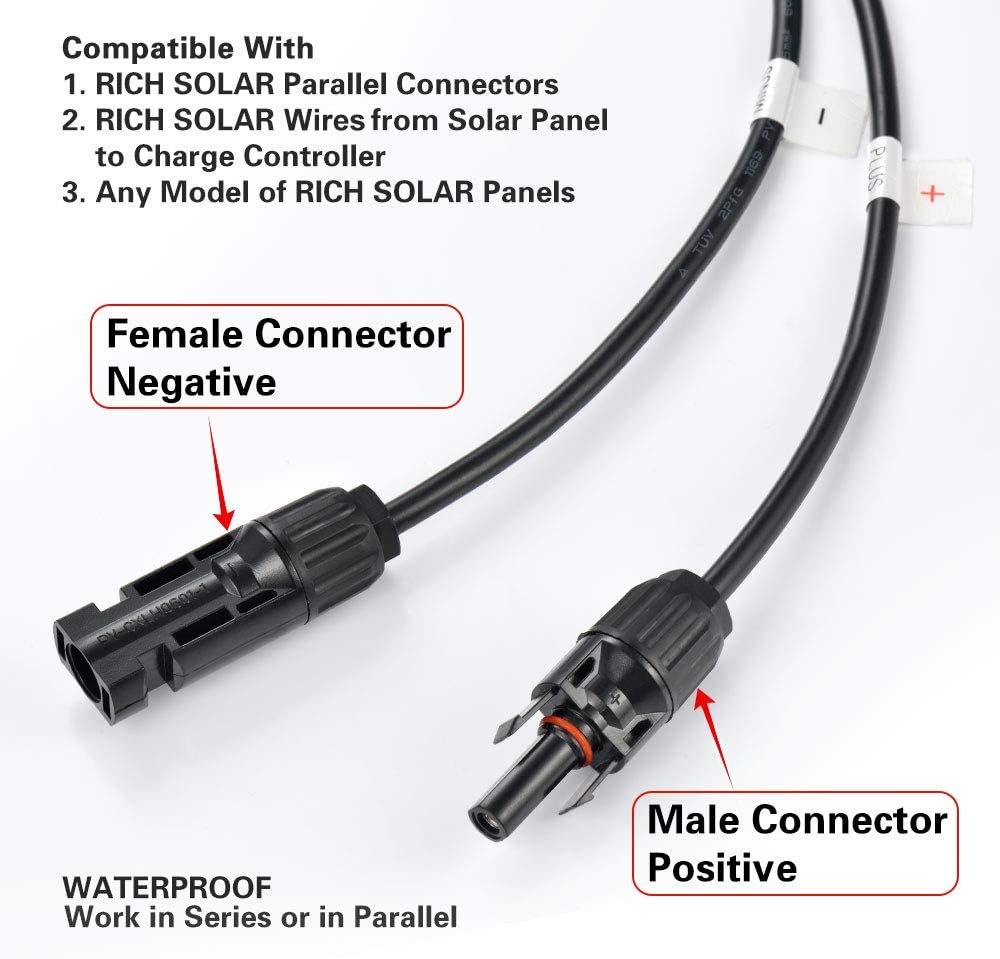 RICH SOLAR 100 Watt 12 Volt Polycrystalline Solar Panel High Efficiency Solar Module Charge Battery for RV Trailer Camper Marine Off Grid : Garden & Outdoor
