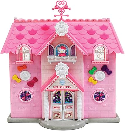 Amazon ハローキティハウス ハローキティプリンセスハウス ハローキティホーム ドールハウスと家具 Hello Kitty House Hello Kitty Princess House Hello Kitty Home Doll House And Furniture 並行輸入品 ハウス おもちゃ