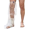 TIDI AquaGuard Boot – Shower Protection Boot with Water-Seal Band – Leg Cast Cover – 3 Boots and 1 Water-Seal Band per Package – Home Medical Supplies (50017-RPK)