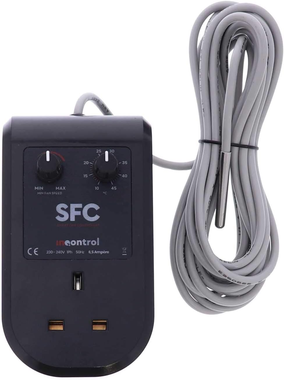 6.5 Amp Hydroponic Grow Room Extractor Fan Speed & Temperature