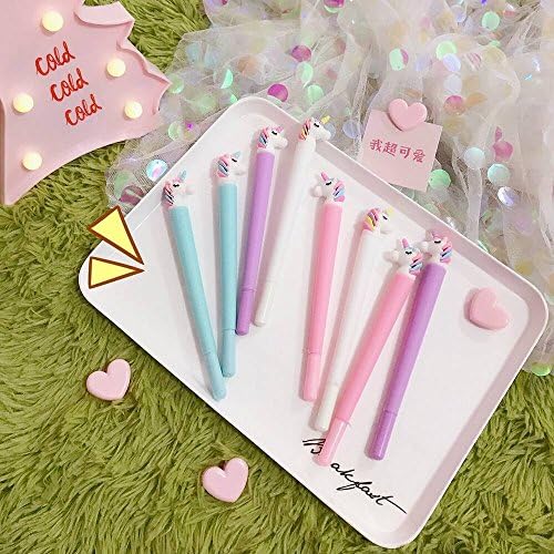 Limtery 20-Pack Macaron Color 0.5mm Unicorn Pen for Stationery Office accessories, Black Ink (unicorn / 01)