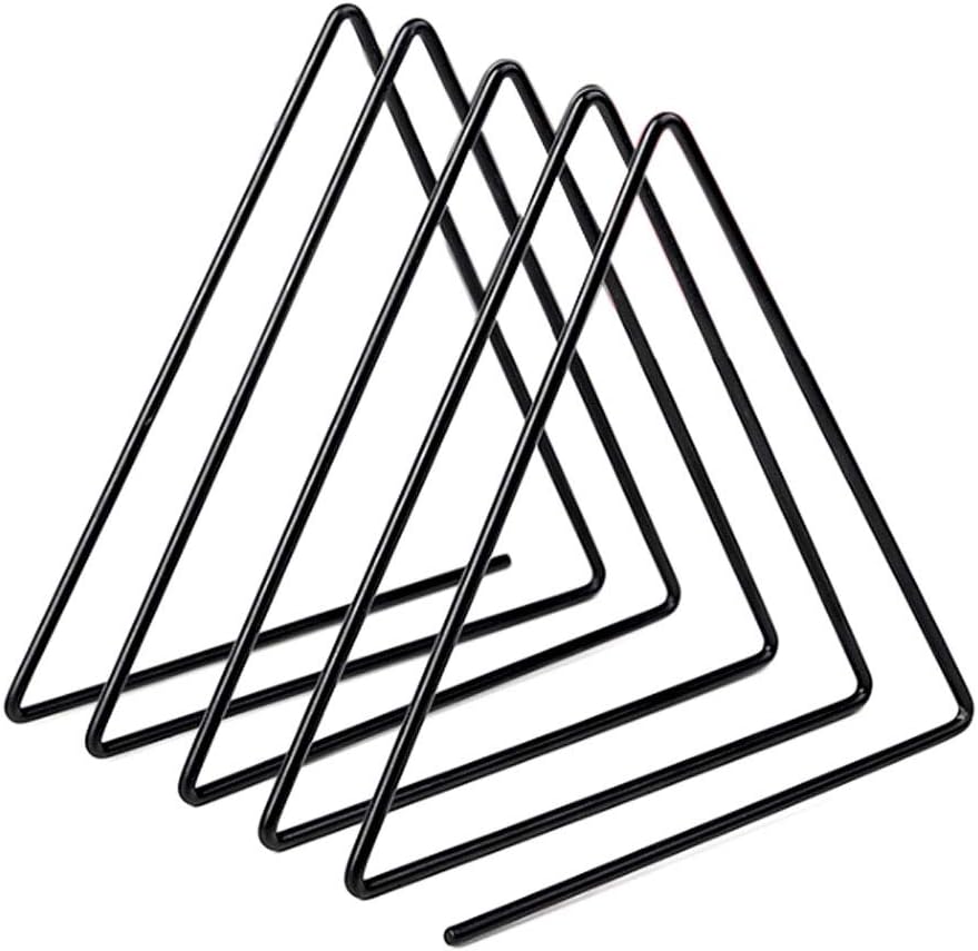 sorliva Triangle File Folder Racks,Newspaper Organizer Sorter,Magazine Holder,Book Racks ,Desktop Bookshelf ,Home Office Decor Black