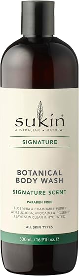 Sukin Signature Soap-Free Botanical Body Wash 500ml Cruelty Free Vegan view 1