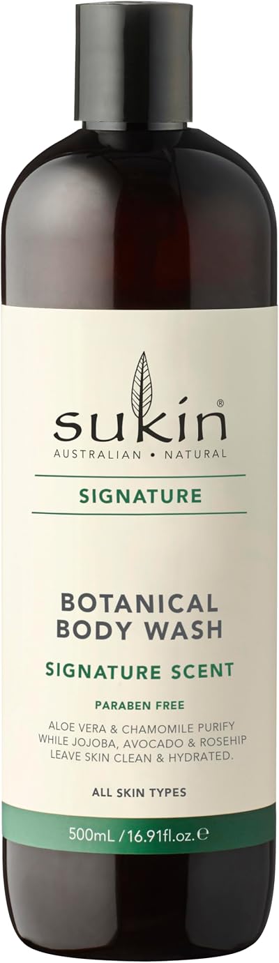 Sukin Signature Soap-Free Botanical Body Wash 500ml Cruelty Free Vegan