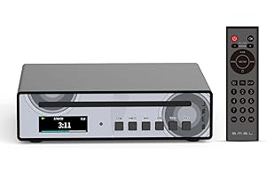 SMSL VMV PL100 PRO HiFi CD Player for Home, 2X CS43131 Chip MQA Decoding CD Transport for Car, Preamplifier with RCA/XLR/3.5 