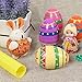 Billon Speed Easter Eggs Filled with Plush Rabbit 6pcs Surprise Eggs,Colorful Plastic Eggs Hunt for Children Reward Girls