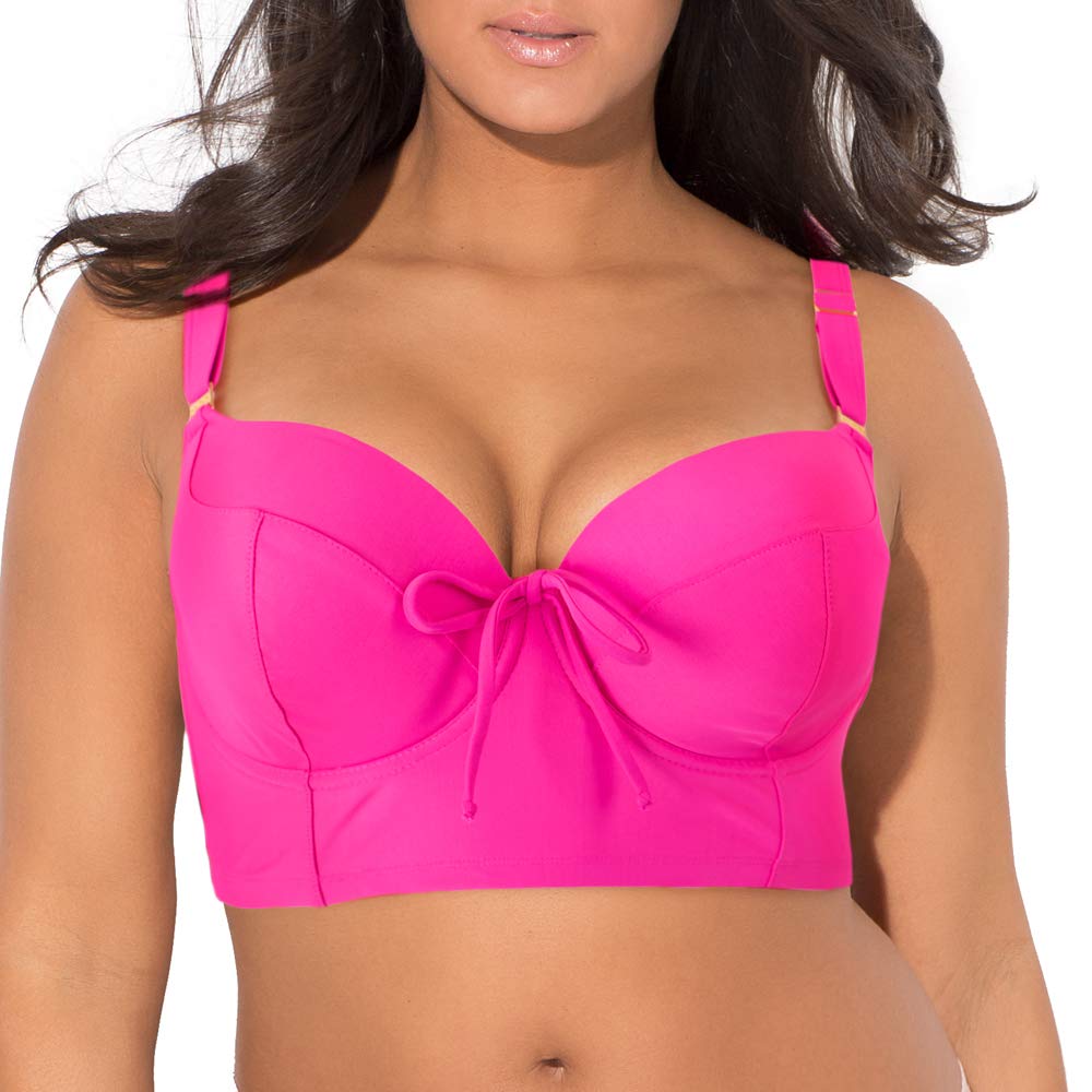 Smart & SexyWomen's Plus-Size Long Lined Underwire Bikini Top