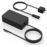 Replacement for Surface Pro Charger 65w Compatible with Microsoft Surface Pro 11, 10, 9, 8, 7+, 7, 6, 5, 4, 3, X, Surface Laptop 7/6/5/4/3/2/1, Surface Go Book 2/1