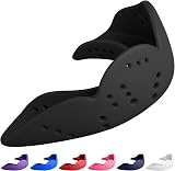SISU Aero Charcoal Black Ultra Thin Mouth Guard Medium 5'6"