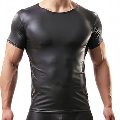 short sleeve leather jacket mens