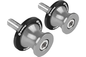 BAIONE Worldmotop 6MM Swingarm Spools Sliders Replacement For Yamaha YZF R1 R3 R6 R25 R1000 (Titanium)