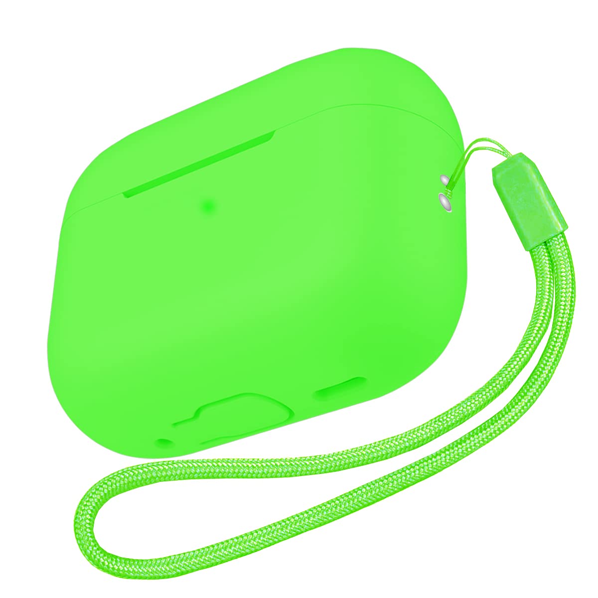 Photo 1 of Benbenjaytek for AirPods Pro 2 Case, AirPods Pro 2nd Generation[2022] Protective Shockproof Soft Silicone Headphone Cover with Hand Strap, Support Wireless Charging [Front LED Visible] (Grass Green)