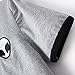 Women Hipster Harajuku Cute Stripe Short Sleeve Top Tee Alien Tshirt (M, Grey)