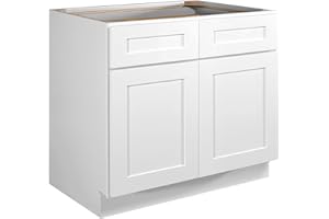 Design House Brookings Kitchen Cabinet, Soft-Close Doors, Shaker Style, Solid Wood Face & Door Frame, Finished Interior, Easy