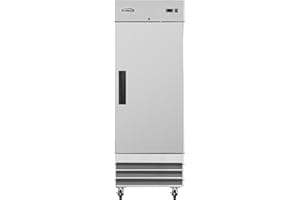 KoolMore 29" 1 Door Stainless Steel Upright Commercial Reach-in Freezer - 23 cu. ft