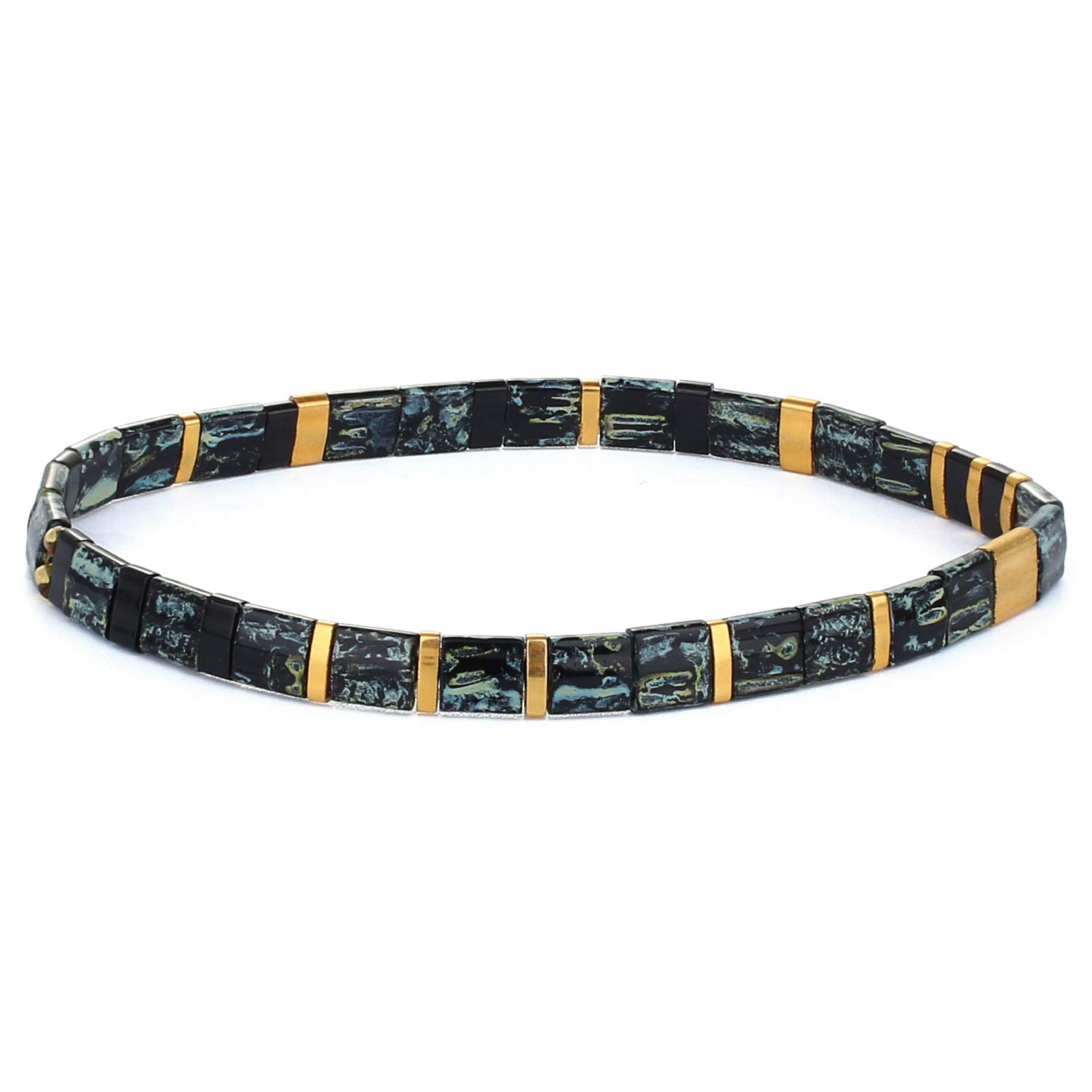 KELITCH Tila Miyuki Beads Bracelets - Colorful Strand Friendship Bracelets - 07E