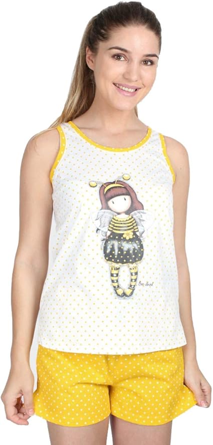 pijama amarillo mujer