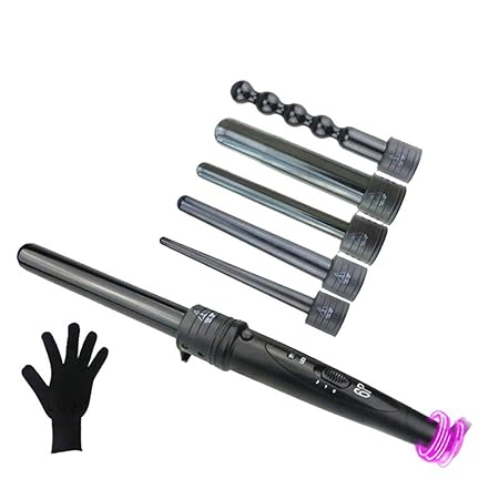 6 in 1 Lockenwickler Europa Standard Mutifunktions Austauschbarer Lockenstab Keramik Elektrische Locken Wellen-Lockenwickler 
