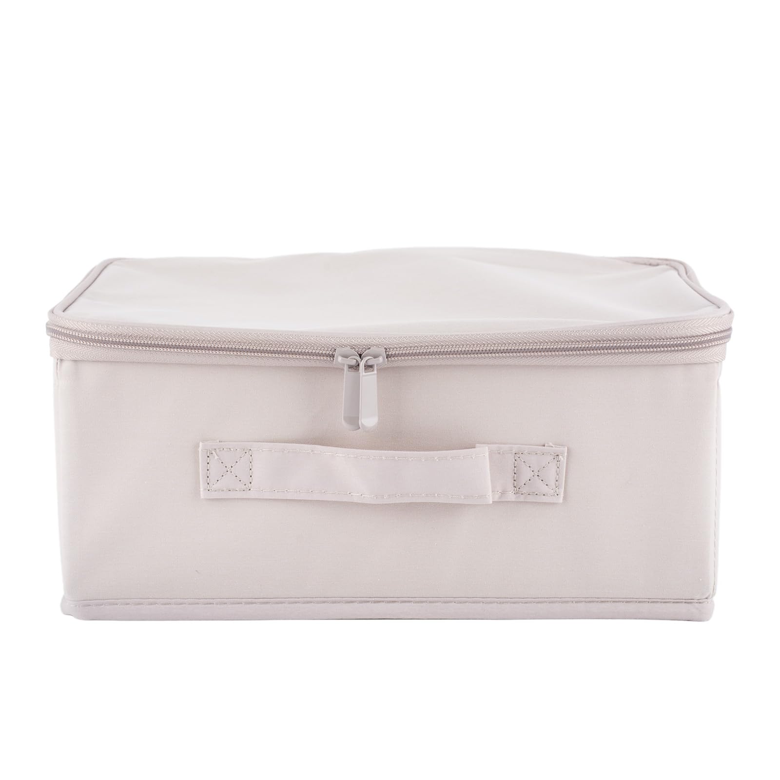 SSKHE Lockable Storage Box,Purple Fabric Boxes with Lockable Lid,Suitable for Storing Medicines,Clothes,Toys,Etc(30 x 20 x 14 cm)