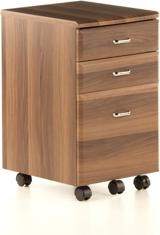 Hjh OFFICE 673802 Cajonera con ruedas EKON nogoal para escritorio