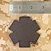 Glow Dark ACU Black EMS EMT Medic Paramedic Star of Life Morale Tactical PVC Touch Fastener Patch