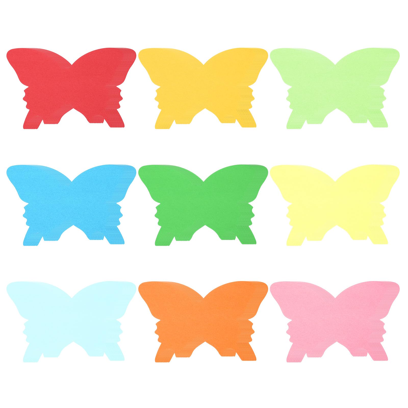 PATIKIL 5x6"Cutouts Paper, 180Pcs Butterfly Assorted Color Cut Outs Paper for Bulletin Board Art Office Classroom Party Spring DIY Craft Card Decor, Multicolor
