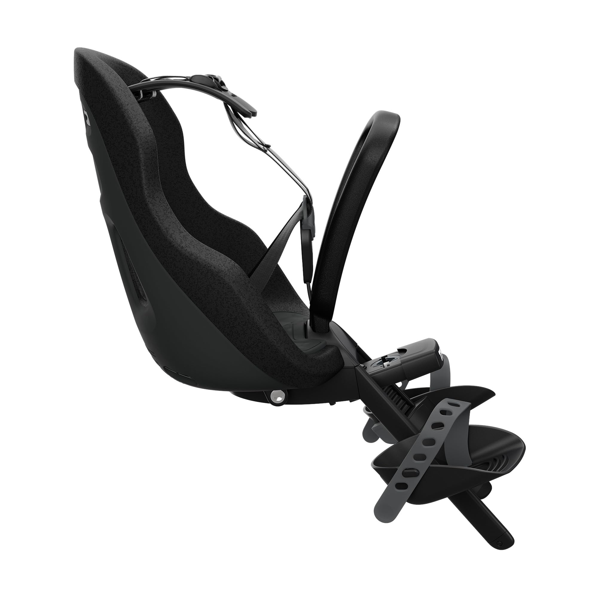 Thule Yepp Nexxt 2 Mini - Front Mounted Child Bike seat - Lightweight & Breathable seat - Adjustable footrests & Foot Straps - Fast Mount System - 5 Point Harness System - Magnetic childproof Buckle