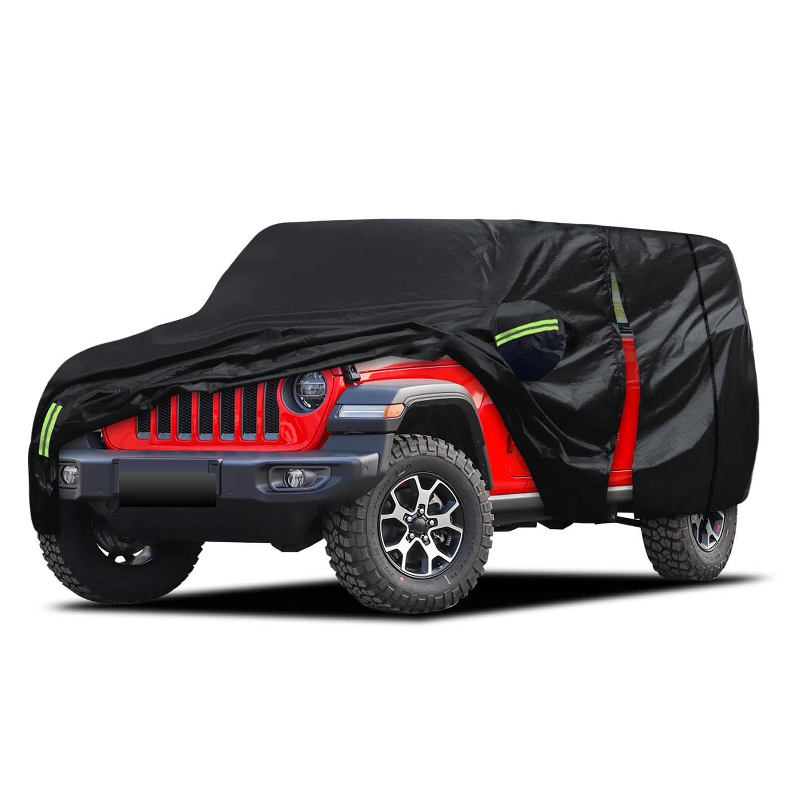 Photo 1 of Car Cover Custom Fit for Jeep Wrangler 4 Door 2006-2025 JK JL, Migaven Waterproof Full Exterior Cover Rain Sun Protection with Door Zipper