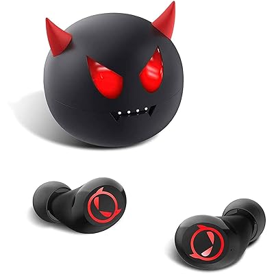 Buy Wireless Earbuds Halloween Cute Little Devil Earphones For Kids Adult Noise Reduce Bluetooth 5 0 Waterproof Sport Tws Stereo Headphones With Built In Mic For Ipone Android With 3 X Ear Caps S M L Online In Kazakhstan
