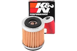 K&N Motorcycle Oil Filter: High Performance, Premium, Designed to be used with Synthetic or Conventional Oils: Fits Select Yamaha Vehicles, KN-143