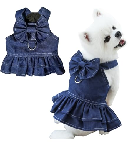 Petitebella Hundekleid In Leopard Mit Herz – Baumwolle-Shirt & Gold-Tutu, Größen XS Bis XXL