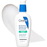 CeraVe Oil Control Gel-Cream, Niacinamide Face Moisturizer, Oily Skin 3oz | Lightweight Hyaluronic Acid Gel Cream Skin Care Formula Uses Oil Absorbing Technology To Deliver A Daily Matte Finish