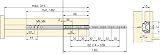 Emuca Set of 5 Pairs Partial Extension Drawer Runners 17 mm x 182 mm Zinc view 2