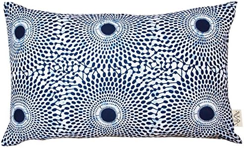 Delft Circles African Print Pillow Cover