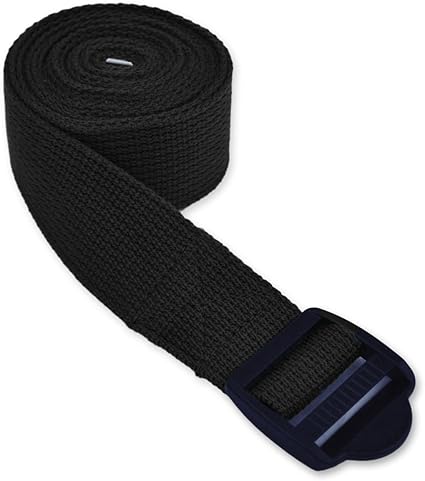 black yoga strap