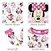 Disney Girls' Toddler Minne Mouse 4-Piece Cotton Pajama Set, Sugarpie Pink, 4T