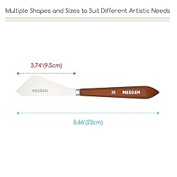 MEEDEN Artist Acrylic Palette Knife: 8.66" Flexible