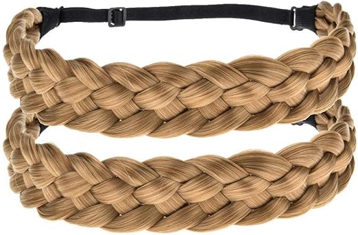 Amazon Com 2pc Elastic Twist Headband Princess Hair Ties 3 5cm