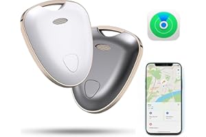 Romansei Key Finder Luggage Tracker, Tracker Like Airtag Works with Find My(iOS only), MFi Certified, Item Locator, Smart Tracker Tag, Bluetooth Tracker for Dog, Bags, Keys and Wallets (2 Pack)