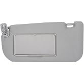 NHILES Driver Side Sun Visor Compatible with KIA Sportage 2005-2010 | Left Side, Without Light, Replace Part 85202-1F090LX, Color Gray