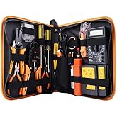 Mcgrady1xm Network Tool Kit, Ethernet Crimper Cable Crimper Punch down Tool RJ45 Crimp Tool Kit, 8P8C 4P4C 6P6C Connectors RJ