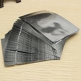 100pcs Premium Silver Aluminum Foil Vacuum Bags Package Food for Dried Dehydrated, 3.0 x 2.2in.