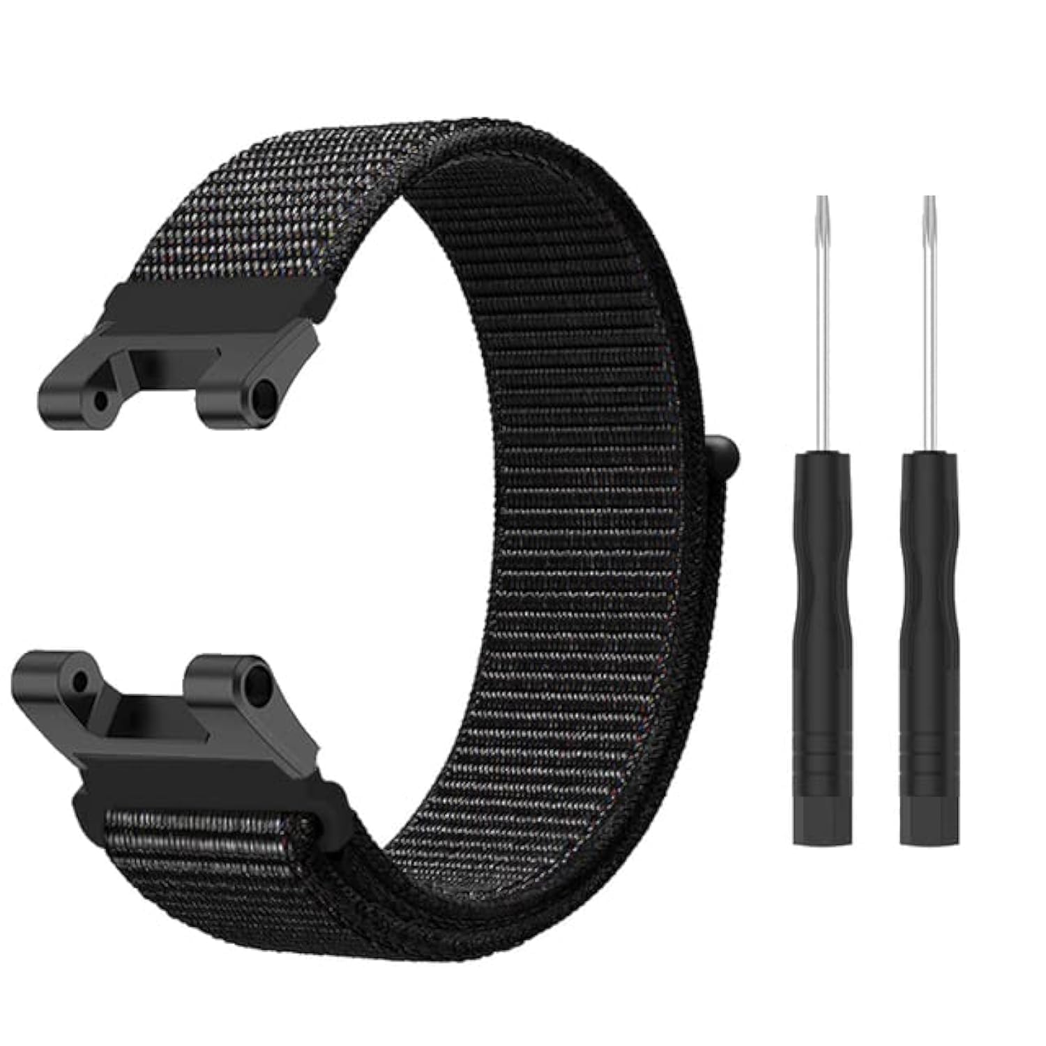 Niboow Strap Compatible with Amazfit T-Rex/T-Rex Pro, Men Women Children Nylon Soft Lightweight Breathable Watch Band Compatible with Amazfit T-Rex/T-Rex Pro-Black