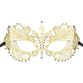Coddsmz Laser Cut Metal Women's Masquerade Mask Venetian Party Mardi Gras Halloween Mask