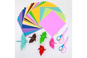 Origami Paper 300 Sheets,20 Colors 6 Inch Square Colored Paper for Crafts,Double Sided Origami Folding Paper for Arts and DIY